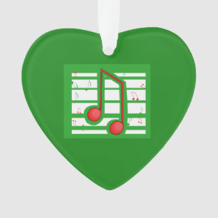 Music Teacher Christmas, Notes on Green Ornament