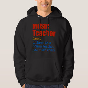 Music Teacher Definition Back To School First Day Hoodie
