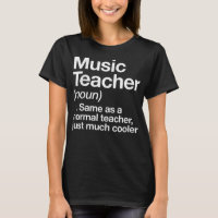 Music Teacher Definition Funny Back To School Firs