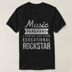 Music Teacher Educational Rockstar T-Shirt