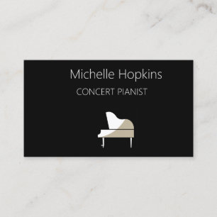 Music Teacher Elegant Piano Keys Calling Card