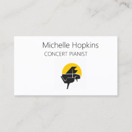 Music Teacher Elegant Piano Keys Calling Card