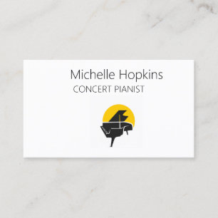 Music Teacher Elegant Piano Keys Calling Card