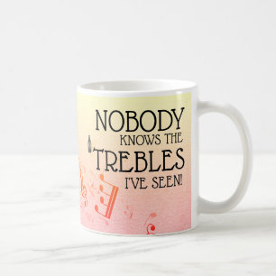 Music Teacher Funny Treble Joke   Name Template Co Coffee Mug