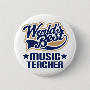 Music Teacher Gift 6 Cm Round Badge