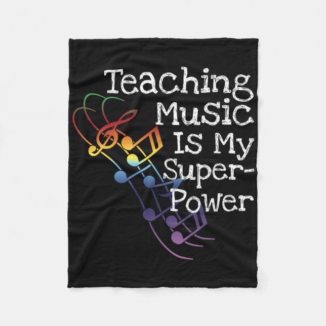 Music Teacher Gift  Fleece Blanket (Front)