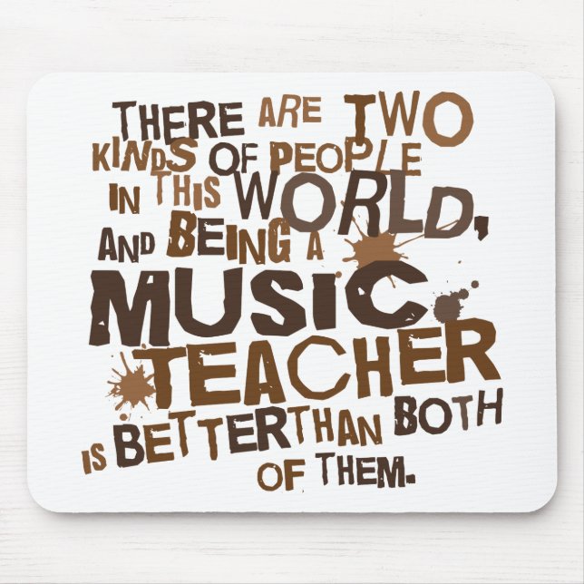 Music Teacher Gift Mouse Mat (Front)
