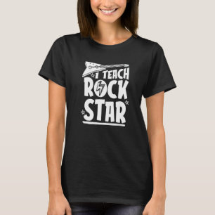 Music Teacher Guitar School Education I Teach Roc T-Shirt