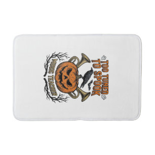 Music Teacher Halloween Pumpkin Engraving Shirt De Bath Mat