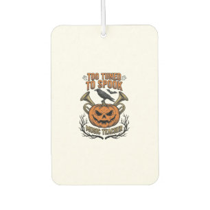 Music Teacher Halloween Pumpkin Engraving Shirt De Car Air Freshener