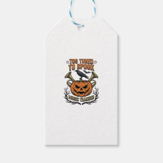 Music Teacher Halloween Pumpkin Engraving Shirt De Gift Tags