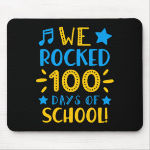 Music Teacher - Happy 100th Day Of School We Rocke Mouse Mat