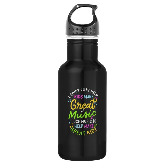 Music Teacher - Help Kids Make Music Gift 532 Ml Water Bottle (Front)