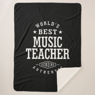 Music Teacher Job Title Gift Sherpa Blanket