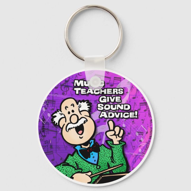 Music Teacher Key Ring (Front)