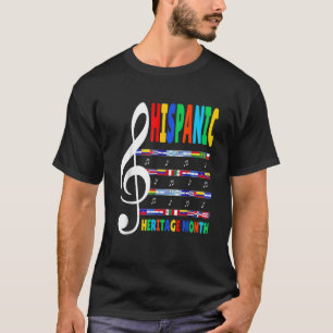 Music Teacher Kid National Hispanic Heritage Month T-Shirt