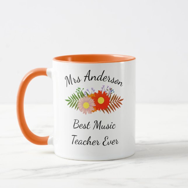 Music Teacher Mug - Music Teacher Gifts  (Left)