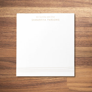 Music Teacher Notes Gold Elegant