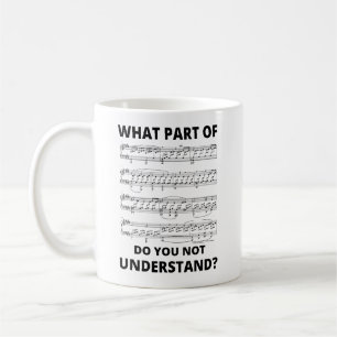 Music Teacher Piano Player Musical Notes Gift Coffee Mug