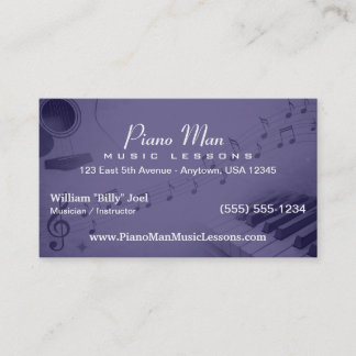 Music Teacher | Private Music Lessons  Business Card