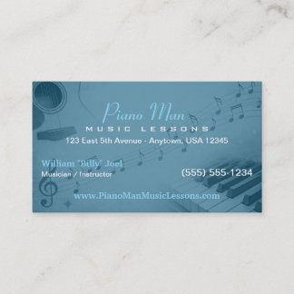 Music Teacher | Private Music Lessons  Business Card