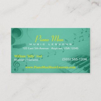 Music Teacher | Private Music Lessons  Business Card