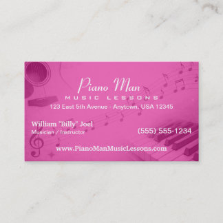 Music Teacher | Private Music Lessons  Business Card