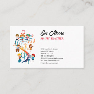 Music Teacher   Professional Business Card
