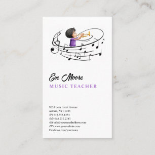 Music Teacher   Professional Business Card