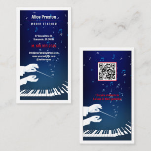 Music Teacher   Proffesional Business Card