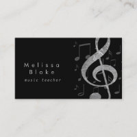 music teacher silver grey treble