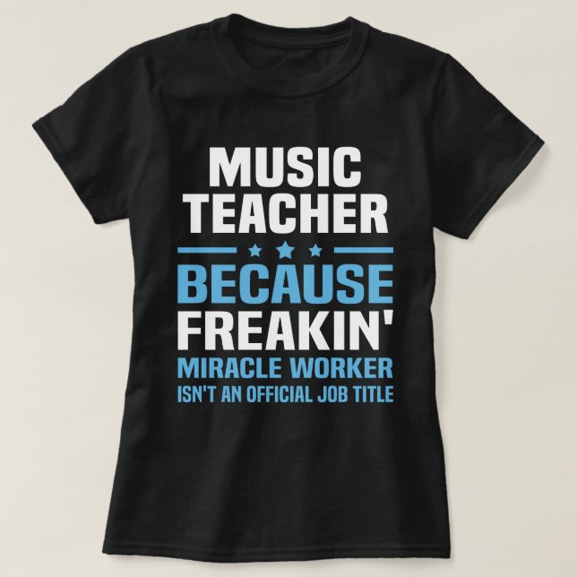 Music Teacher T-Shirt (Design Front)