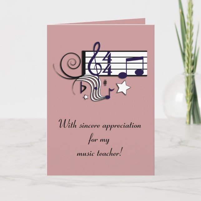 Music Teacher Thank You (Front)