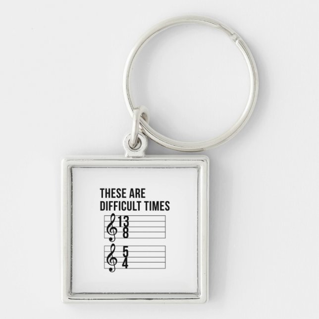 Music Teacher Times Key Ring (Front)