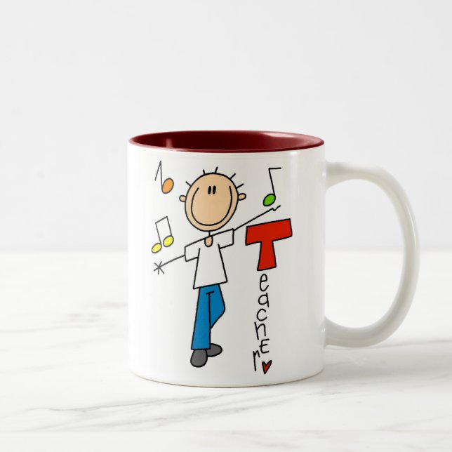 Music Teacher Two-Tone Coffee Mug (Right)