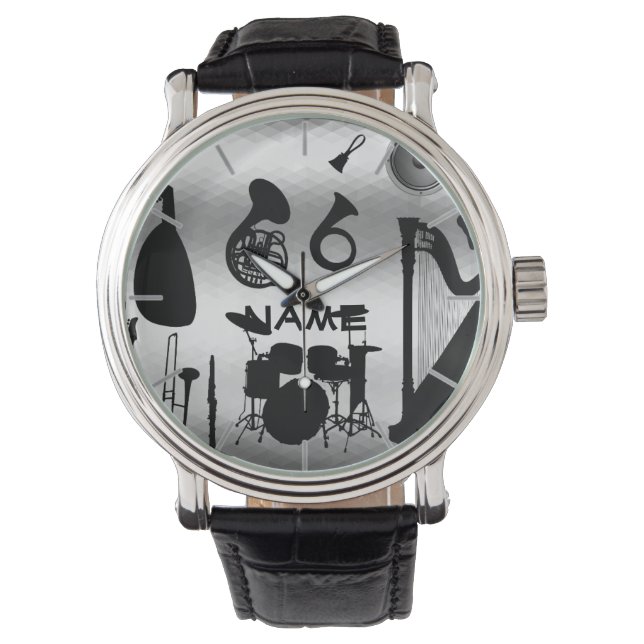 Music Teacher's Gift Personalized Watch (Front)