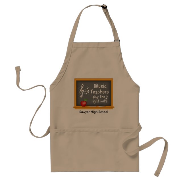 Music Teachers Play the Right Note Standard Apron (Front)