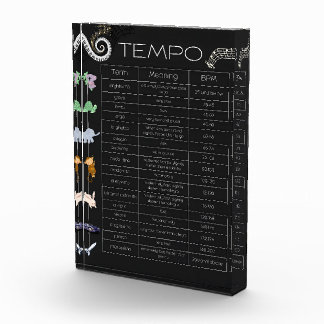 Music Tempo Chart photo block
