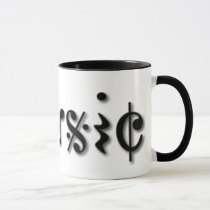 Music Text Design Mug
