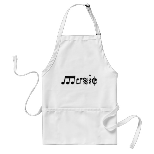 Music Text Design Standard Apron (Front)