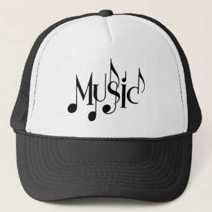 Music Text Hat