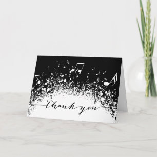 music thank you black and white explosion