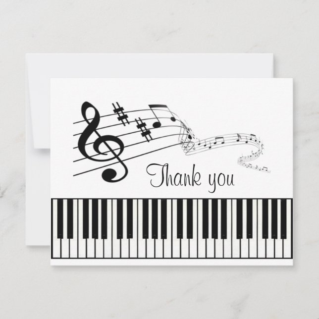 Music Thank You Card (Front)