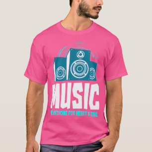 Music The Medicine For Heart And Soul Headphone Dj T-Shirt