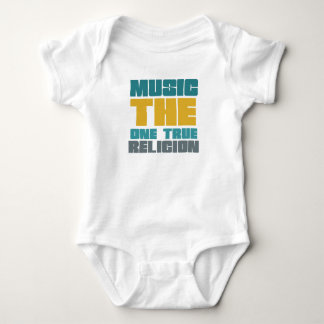 Music - the one true religion baby bodysuit