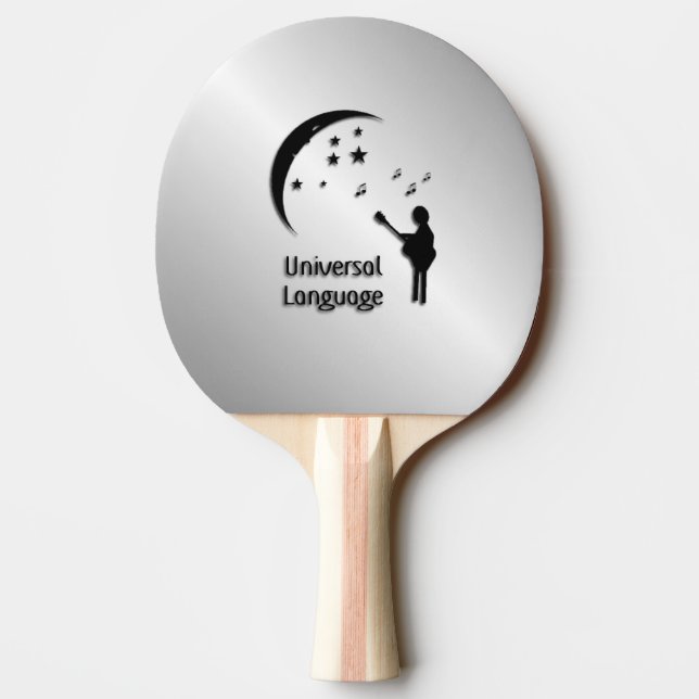 Music the Universal Language Ping Pong Paddle (Back)