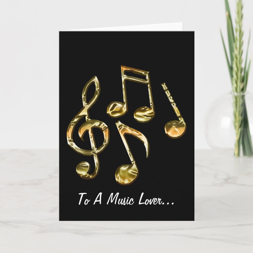 MUSIC Theme Gift Collection Card Zazzle