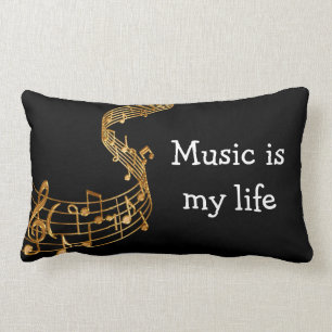 Music Theme Lumbar Cushion