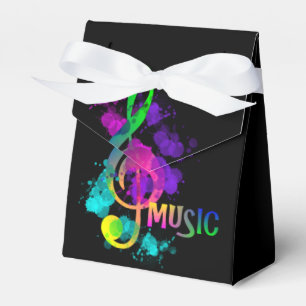 Music Themed Celebration Party Personalised Favour Box