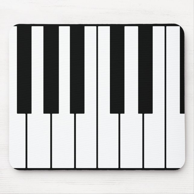 music-themed piano keys mouse mat (Front)